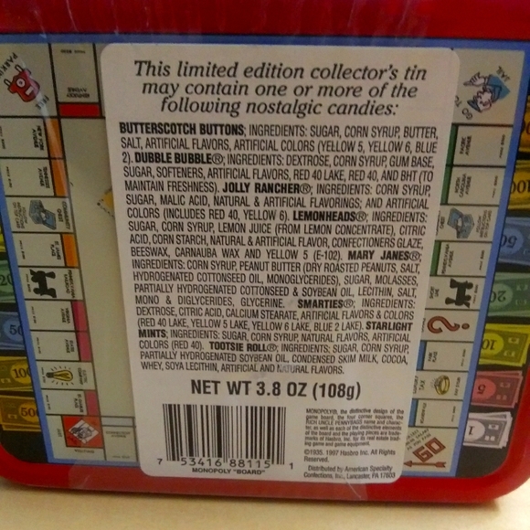 Monopoly Vintage Mini Tin Box ONLY 2 LEFT!! - Picture 2 of 8